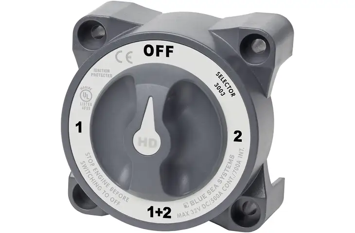 Blue Sea Systems HD-Series Battery Switch Selector w/Alternator Field Disconnect
